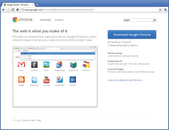 Скриншот (снимок экрана) Google Chrome