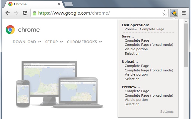 Скриншот (снимок экрана) Google Chrome