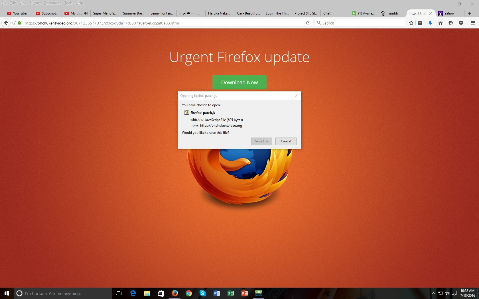 Скриншот (снимок экрана) Mozilla Firefox