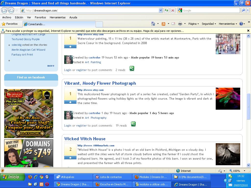 Скриншот (снимок экрана) Internet Explorer
