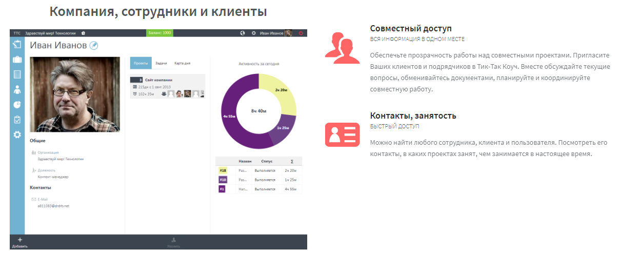 Скриншот (снимок экрана) Tik-Tok Coach