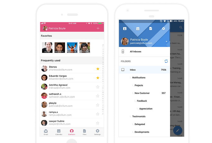 Скриншот (снимок экрана) Zoho Mail