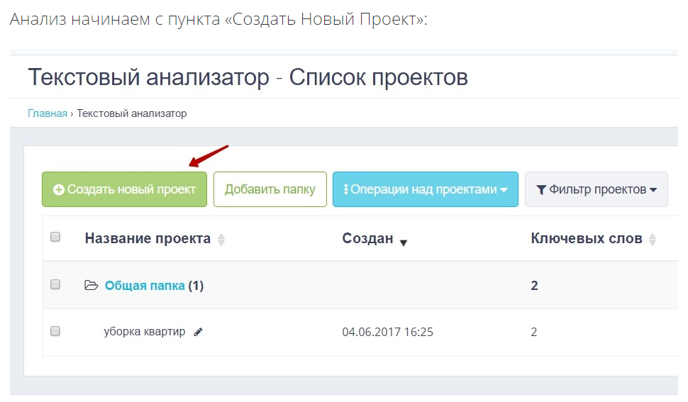 Скриншот (снимок экрана) Rush Analytics