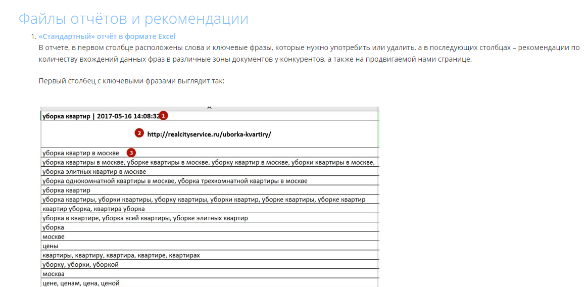 Скриншот (снимок экрана) Rush Analytics
