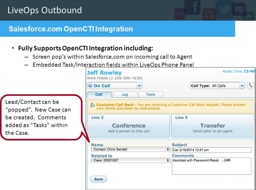 Скриншот (снимок экрана) LiveOps