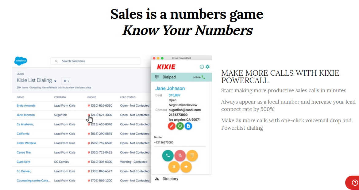 Скриншот (снимок экрана) Kixie