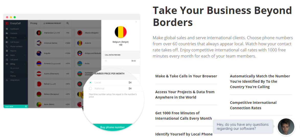 Скриншот (снимок экрана) CrazyCall