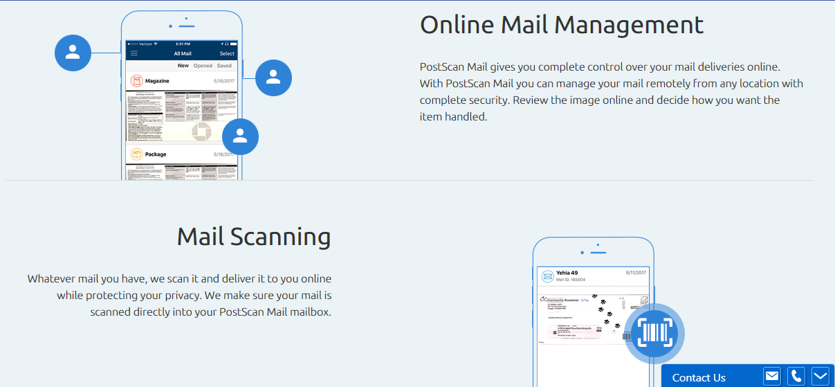Скриншот (снимок экрана) PostScan Mail