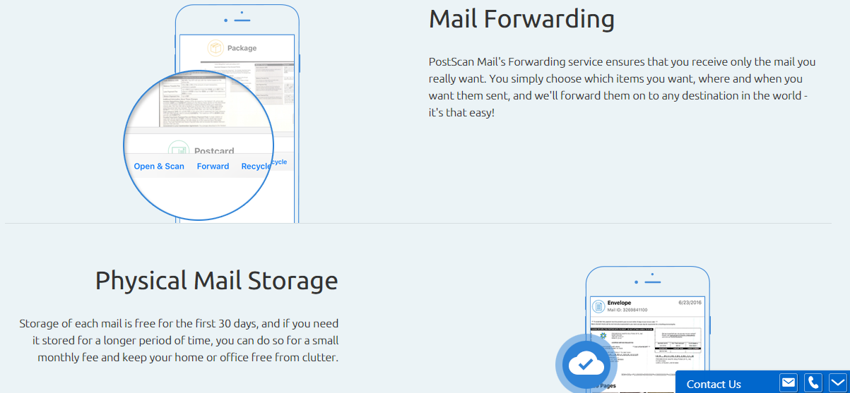 Скриншот (снимок экрана) PostScan Mail