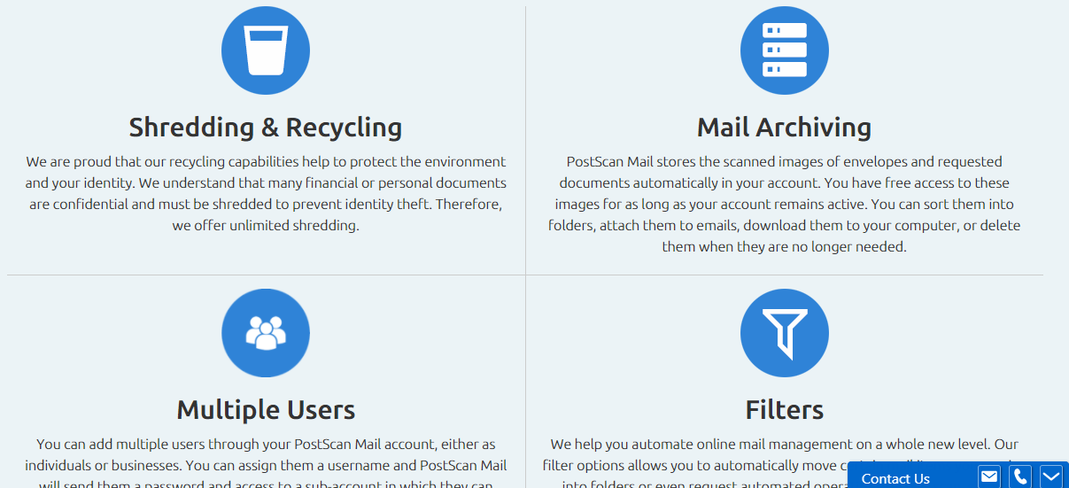 Скриншот (снимок экрана) PostScan Mail