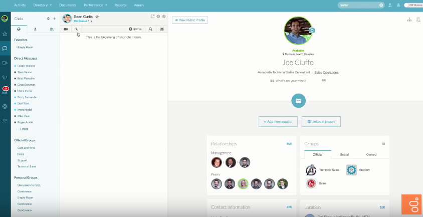 Скриншот (снимок экрана) PureCloud