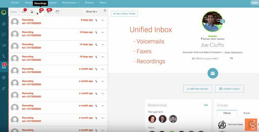 Скриншот (снимок экрана) PureCloud