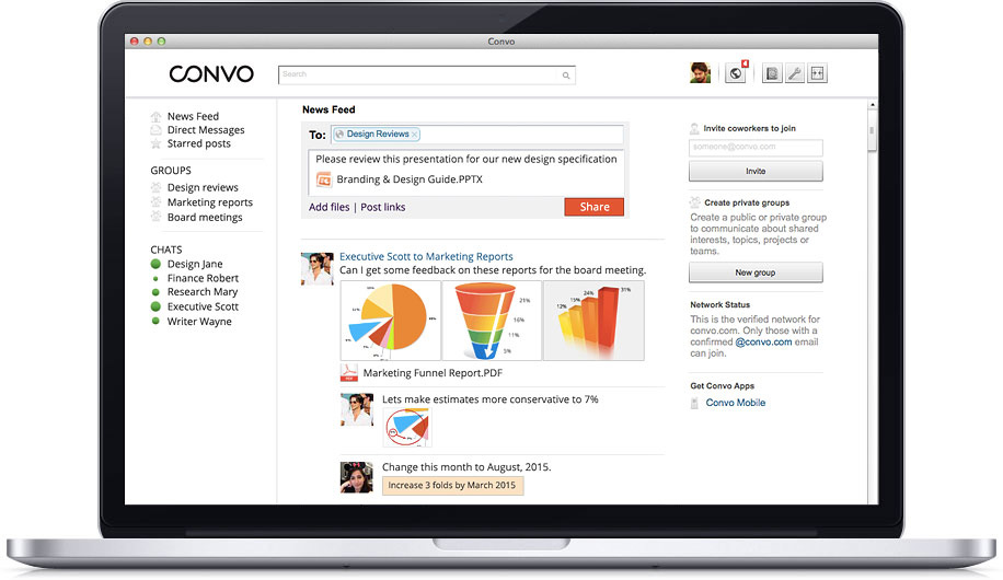 Скриншот (снимок экрана) Convo