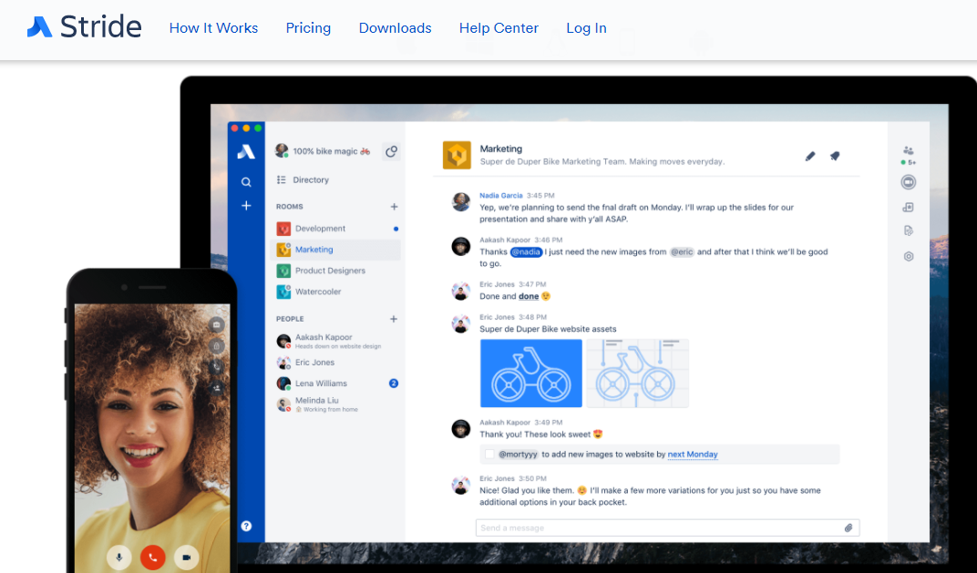 Скриншот (снимок экрана) Stride