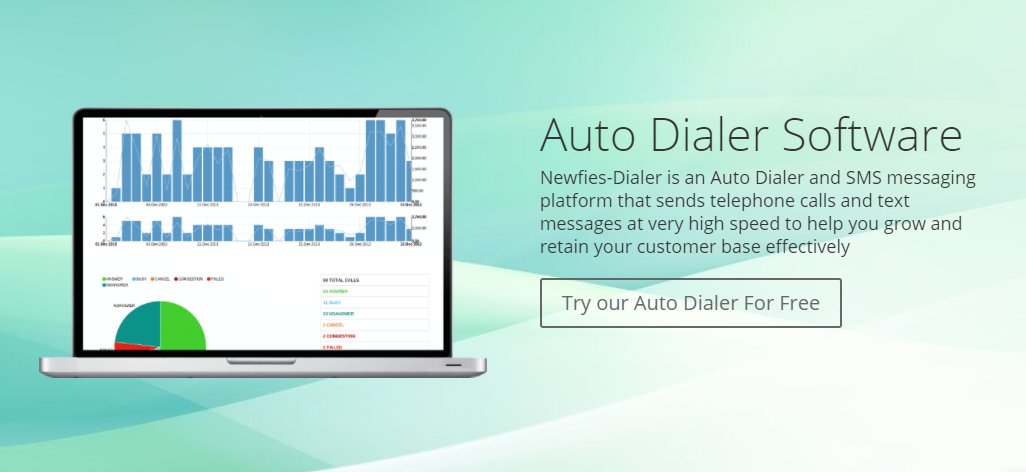 Скриншот (снимок экрана) Newfies-Dialer