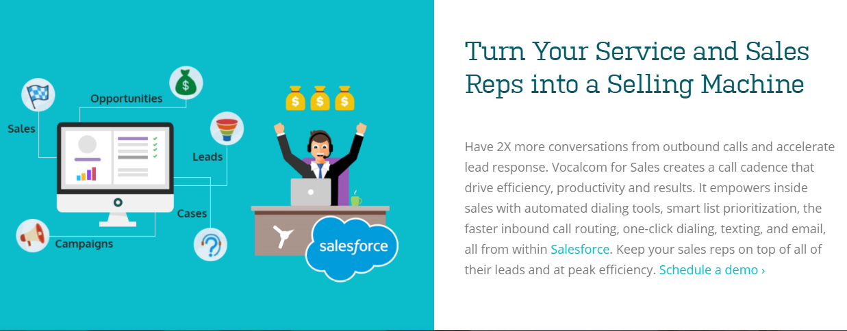 Скриншот (снимок экрана) Vocalcom