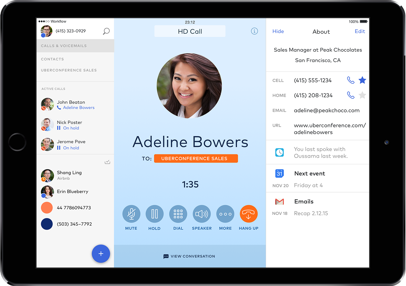 Скриншот (снимок экрана) Dialpad