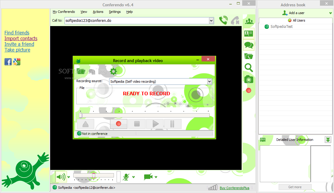 Скриншот (снимок экрана) Conferendo