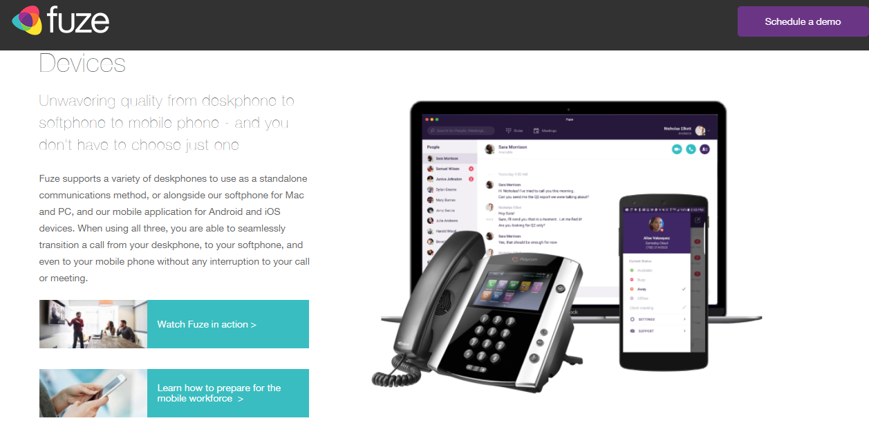 Скриншот (снимок экрана) Fuze