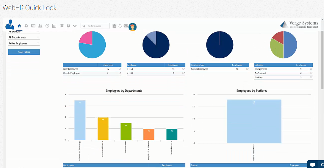 Скриншот (снимок экрана) WebHR