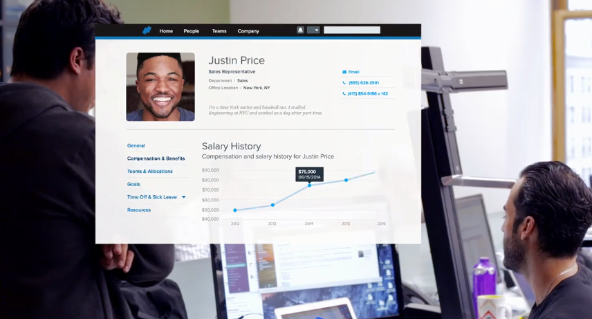 Скриншот (снимок экрана) Namely