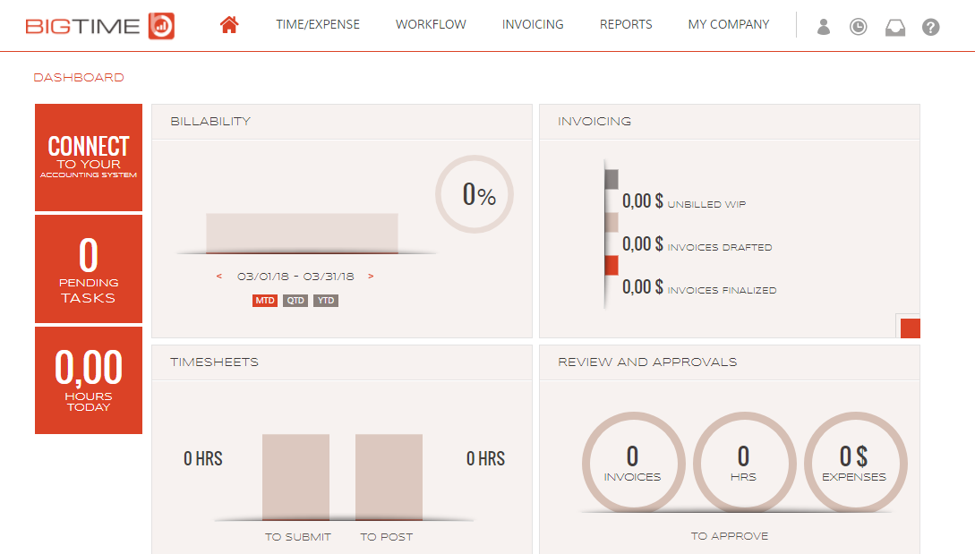 Скриншот (снимок экрана) BigTime