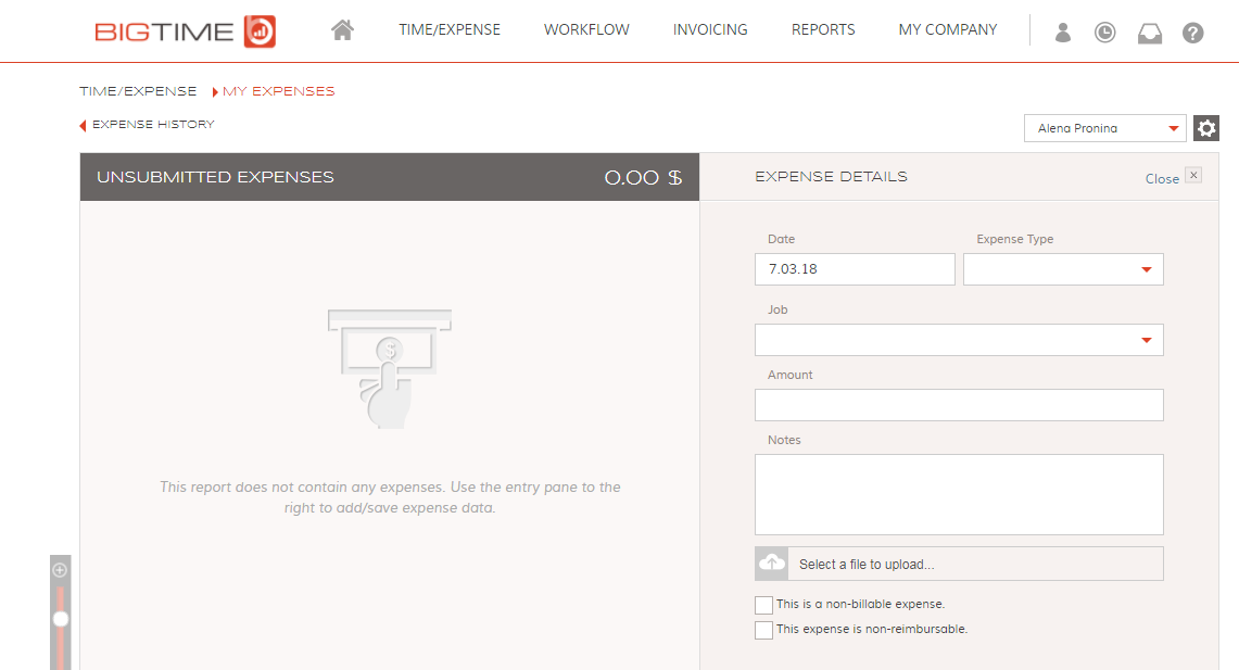 Скриншот (снимок экрана) BigTime
