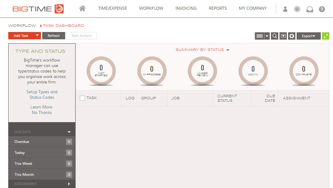 Скриншот (снимок экрана) BigTime