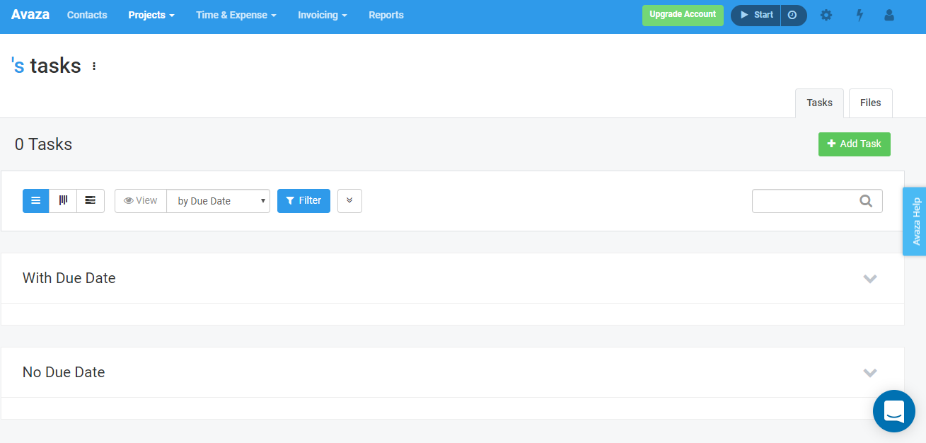 Скриншот (снимок экрана) Avaza