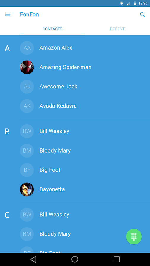 Скриншот (снимок экрана) YayFon