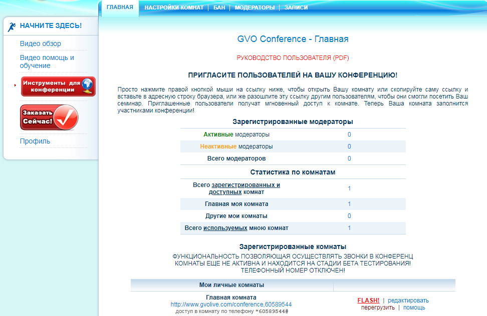 Скриншот (снимок экрана) GVOconference
