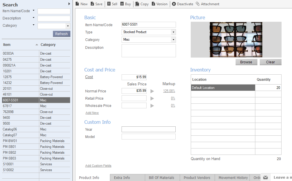 Скриншот (снимок экрана) inFlow