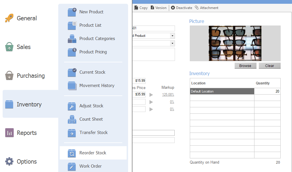 Скриншот (снимок экрана) inFlow