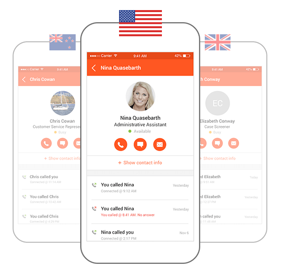 Скриншот (снимок экрана) Spoke Phone