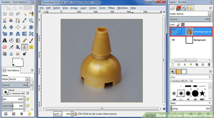 Скриншот (снимок экрана) GIMP