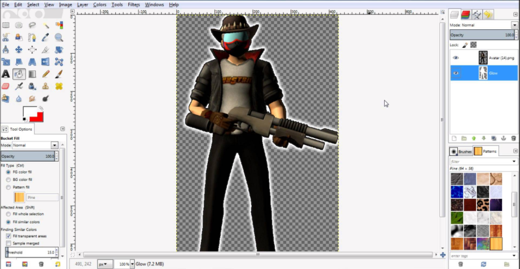 Скриншот (снимок экрана) GIMP