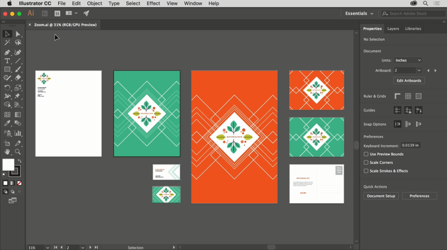 Скриншот (снимок экрана) Adobe Illustrator