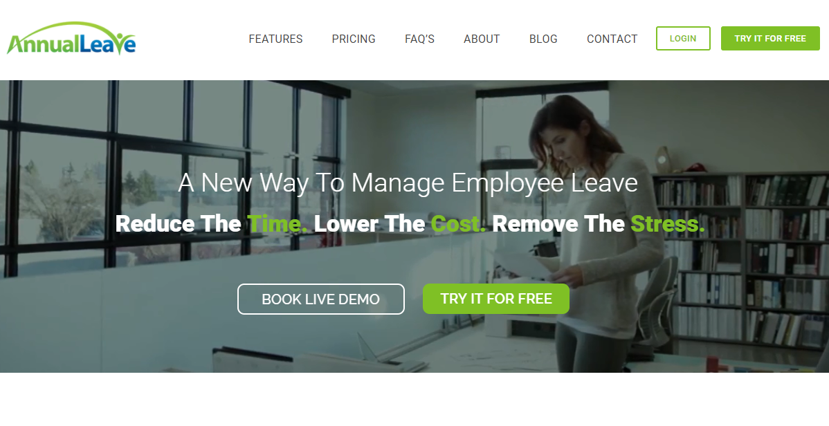 Скриншот (снимок экрана) AnnualLeave