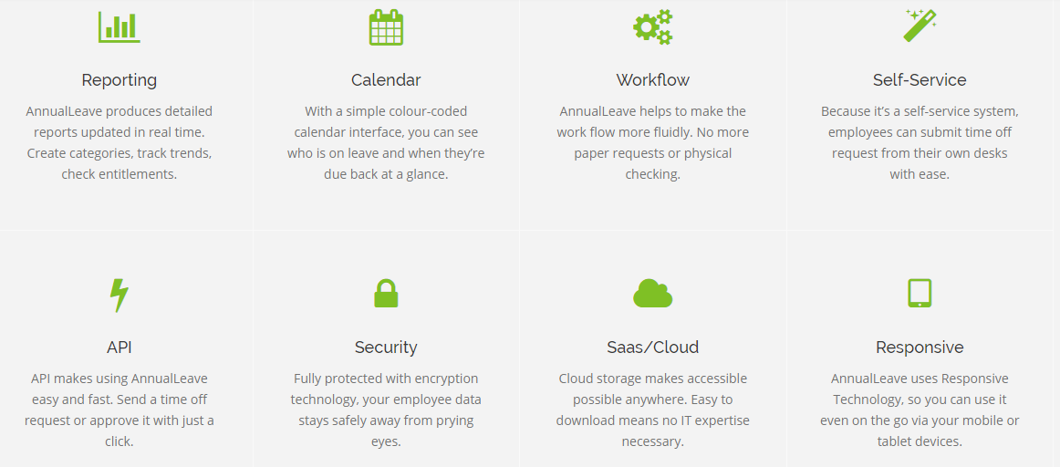 Скриншот (снимок экрана) AnnualLeave