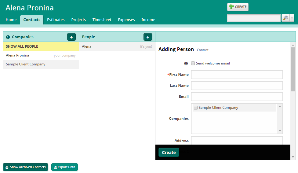 Скриншот (снимок экрана) Cashboard