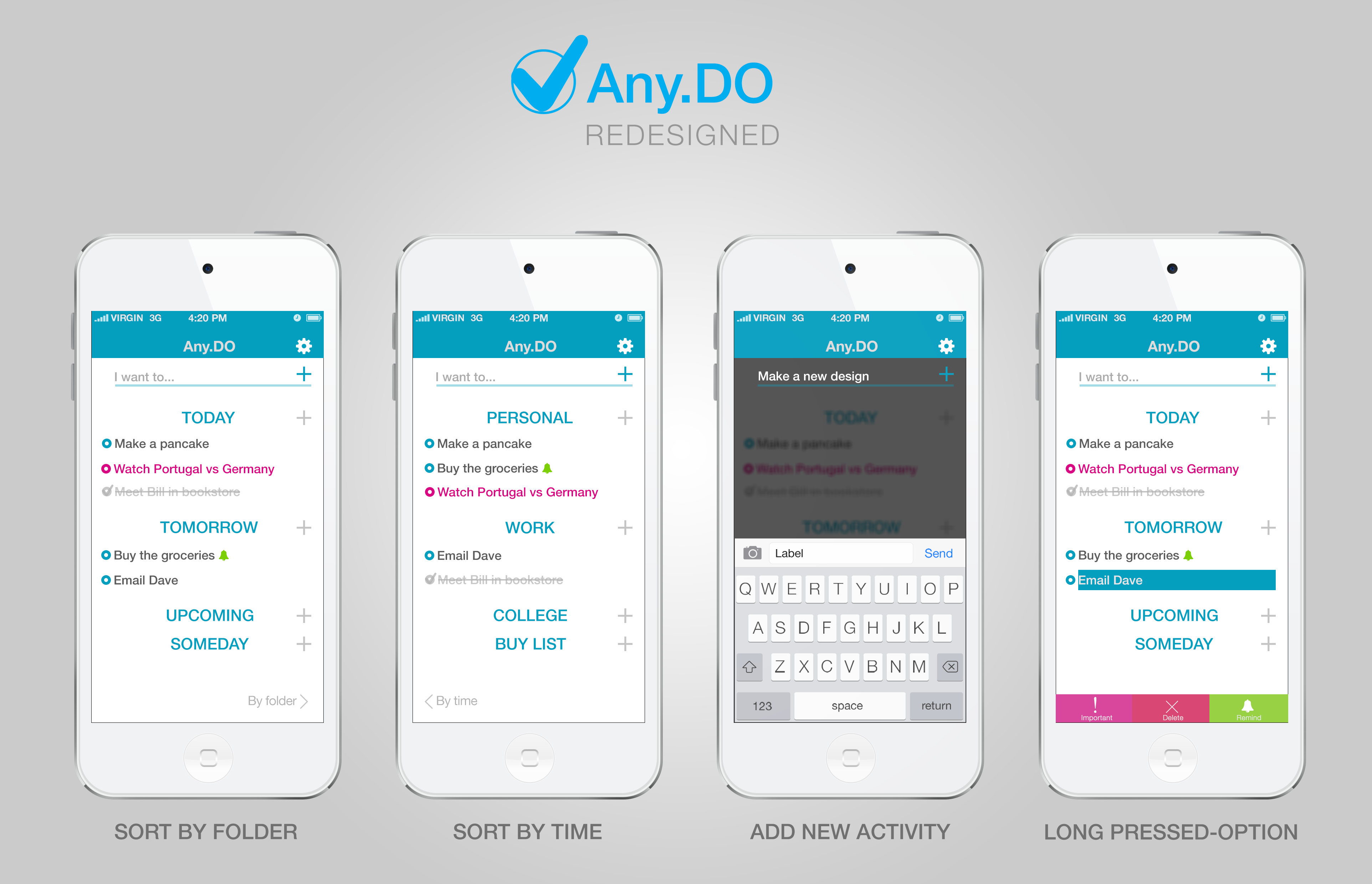 Скриншот (снимок экрана) Any.do