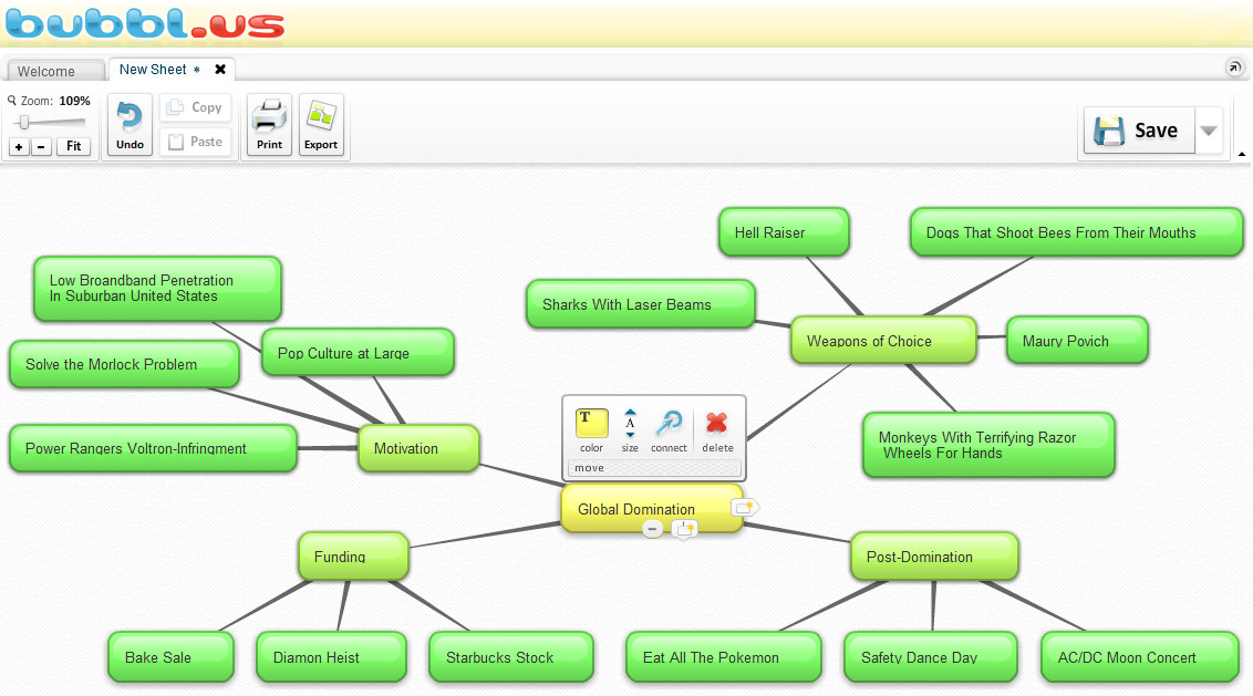 Скриншот (снимок экрана) Bubbl
