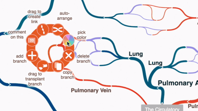 Скриншот (снимок экрана) Coggle