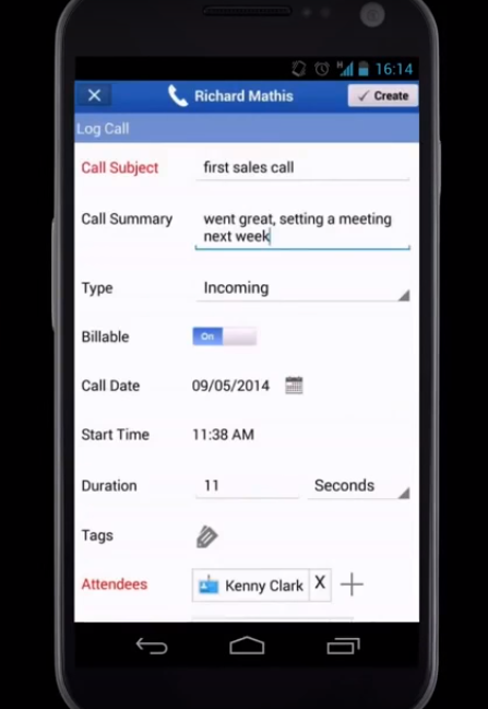 Скриншот (снимок экрана) Apptivo Project Management