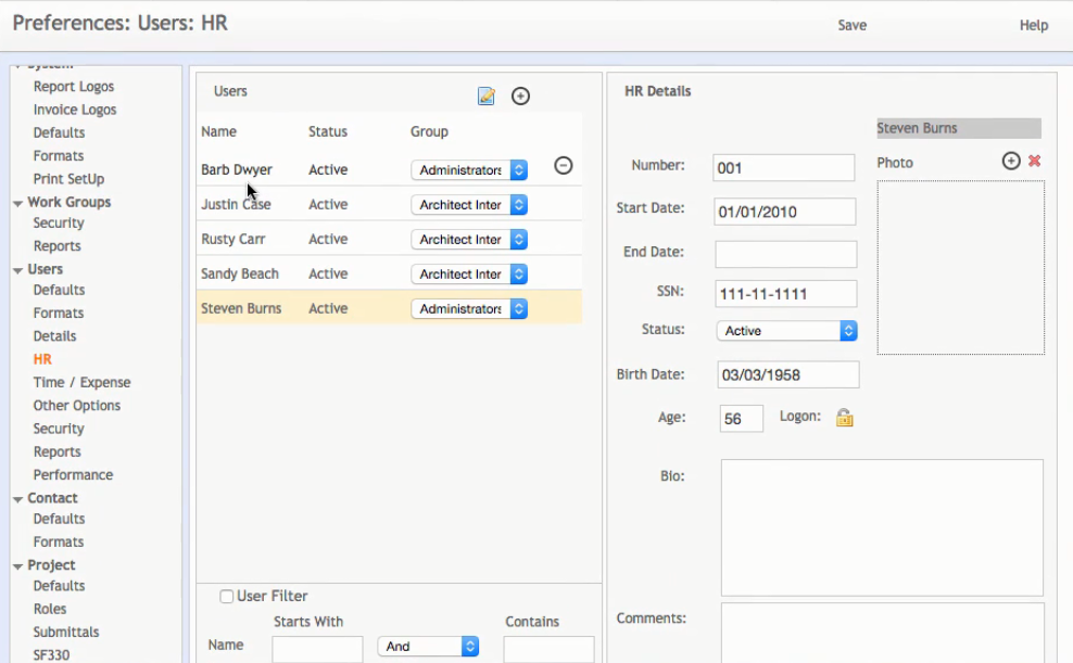 Скриншот (снимок экрана) ArchiOffice Online