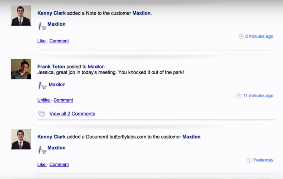 Скриншот (снимок экрана) Apptivo CRM System
