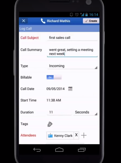 Скриншот (снимок экрана) Apptivo CRM System