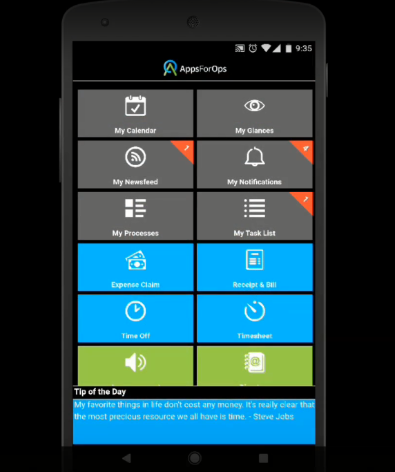 Скриншот (снимок экрана) AppsForOps Expense Claim