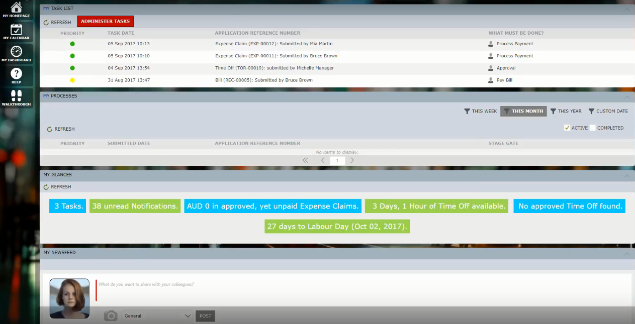 Скриншот (снимок экрана) AppsForOps Timesheet