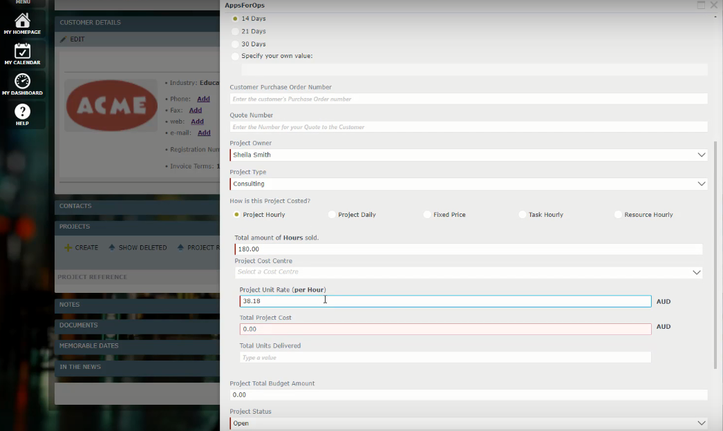 Скриншот (снимок экрана) AppsForOps Scheduler
